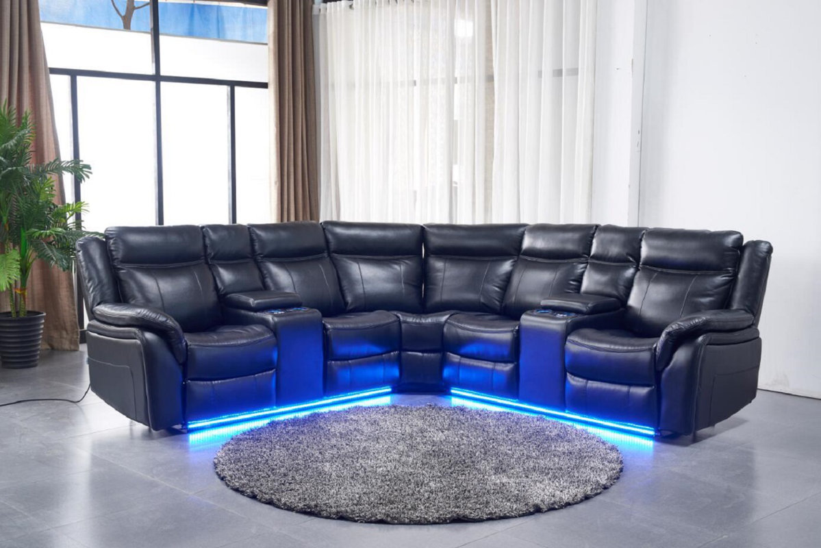 Sireci symmetrical store reclining sectional